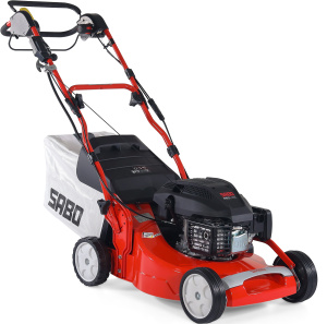 Газонокосилка бензиновая SABO 54-VARIO B (GER, 54 см., Sabo PRO, 189 куб.см., алюминий, Turbostar, вариатор, травосборник 75 л., тормоз ножа, 56 кг.)
